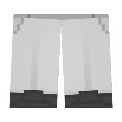 Unturned White Suit Bottom clothing icon