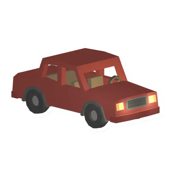 Unturned Red Sedan vehicle icon