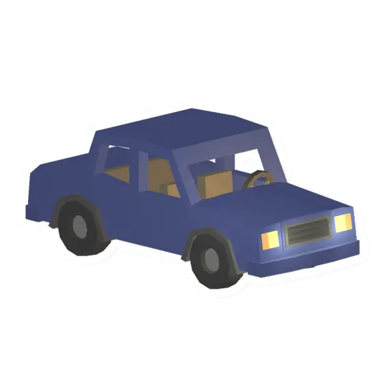 Unturned Blue Sedan vehicle icon