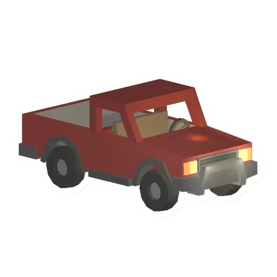 Unturned Red Pickup Truck vehicle icon