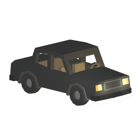 Unturned Black Sedan vehicle icon