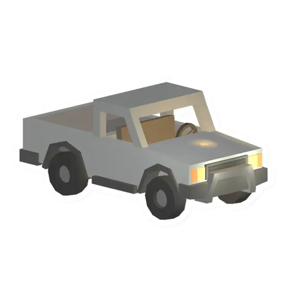 Unturned White Pickup Truck vehicle icon