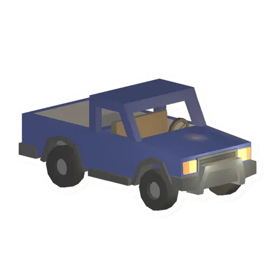 Unturned Blue Pickup Truck vehicle icon