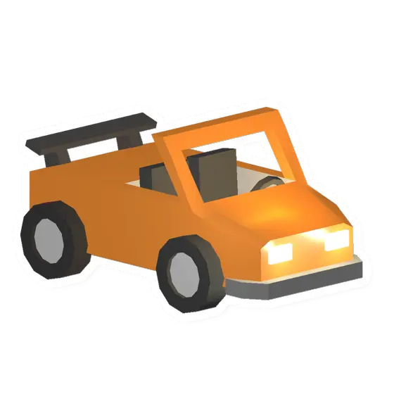 Unturned Orange Sportscar vehicle icon