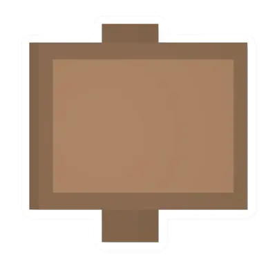Unturned Small Wood Sign item icon
