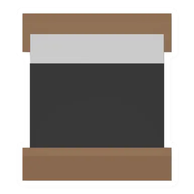 Unturned Black Wood Double Bed barricade icon