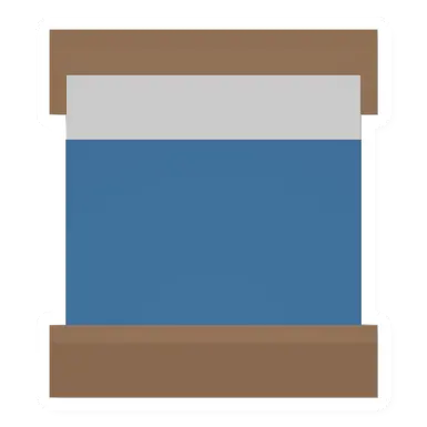 Unturned Blue Wood Double Bed barricade icon