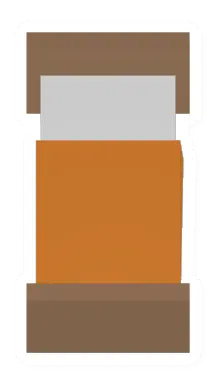Unturned Orange Wood Bed item icon