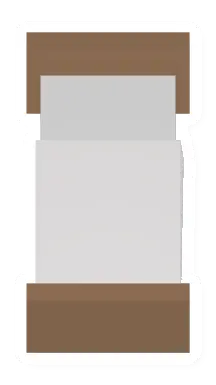 Unturned White Wood Bed barricade icon