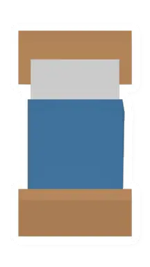 Unturned Blue Adobe Bed barricade icon