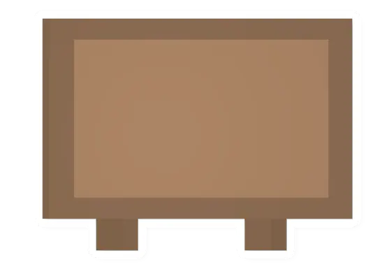 Unturned Large Wood Sign barricade icon