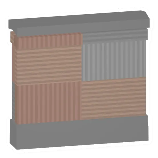 Unturned Tall Scrap Wall barricade icon
