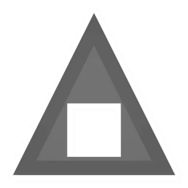 Unturned Triangular Concrete Roof Hole barricade icon