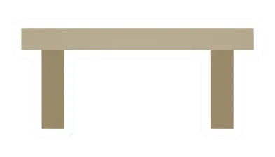 Unturned Rectangular Palm Table barricade icon