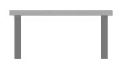 Unturned Metal Rectangular Table barricade icon