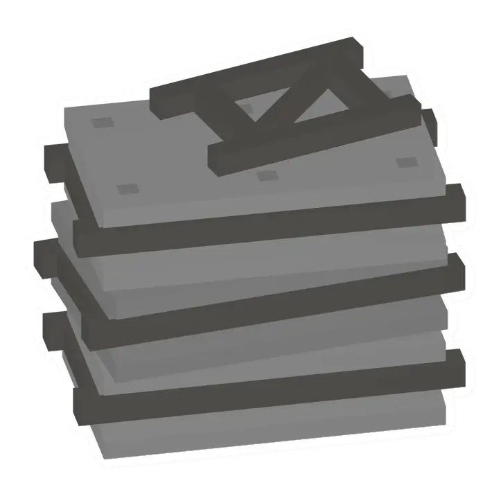 Unturned Stack Of Reinforced Concrete barricade icon