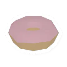 Unturned Strawberry Donut food icon