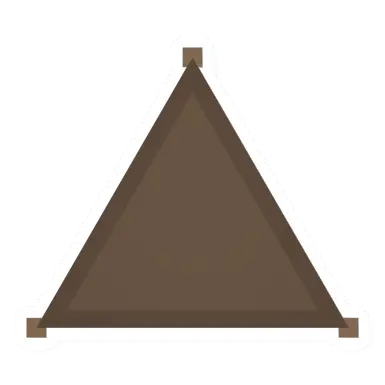 Unturned Triangular Wooden Floor barricade icon