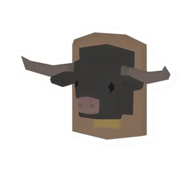 Unturned Feral Bull Trophy barricade icon
