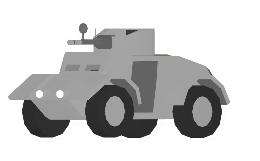 Unturned Medium Wheeled Anti-Aircraft Car barricade icon