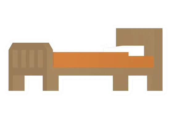 Unturned Blue Exquisite Bed barricade icon