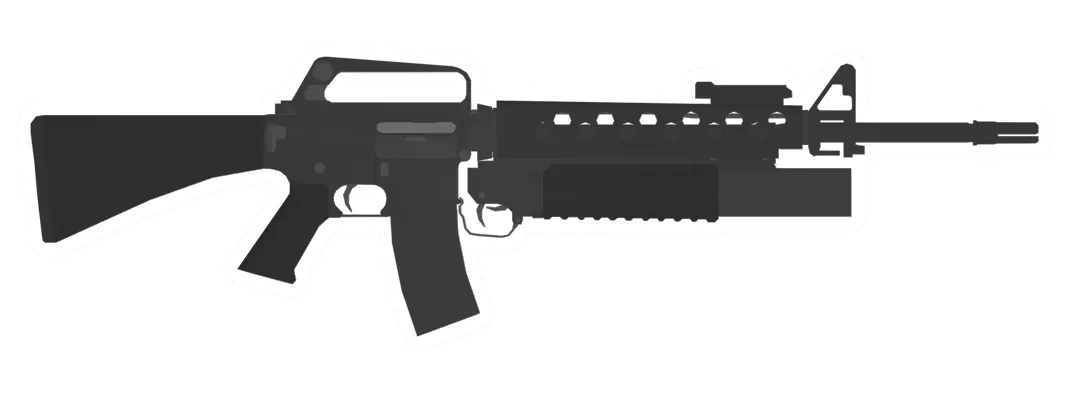 Unturned M16A1 Scarface Assault Rifle (M203 Grenade Launcher) gun icon