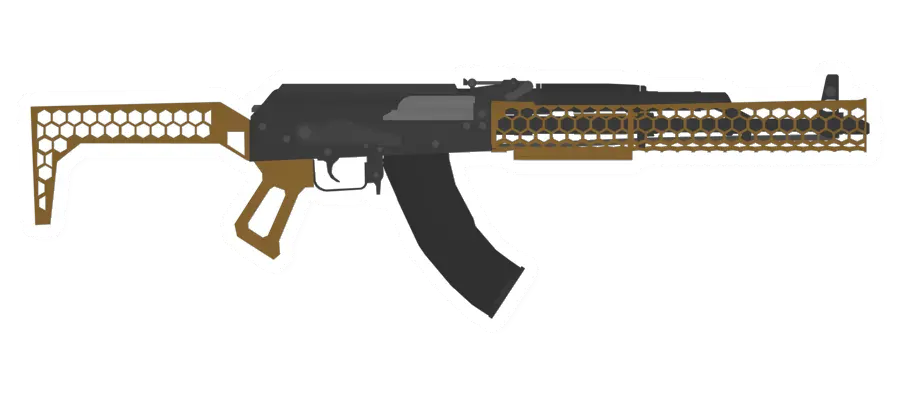 Unturned VPO-136 'Vepr-KM' Golden Hexagon Assault Carbine gun icon
