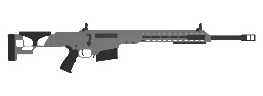 Unturned MRAD Silver Sniper Rifle gun icon