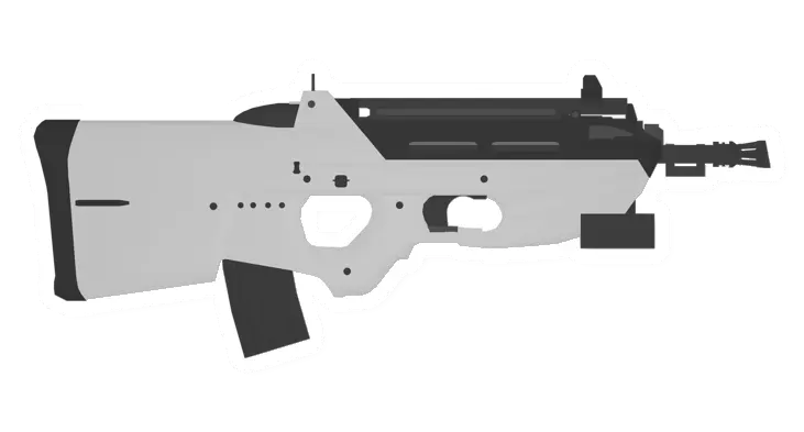 Unturned F2000 Tactical White Assault Rifle gun icon