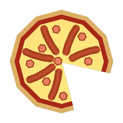 Unturned Sliced Sausage Pizza food icon