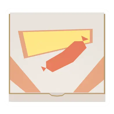 Unturned Sausage Pizza Box barricade icon