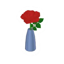 Unturned Red Flower Vase barricade icon
