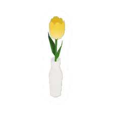 Unturned Yellow Flower Vase barricade icon