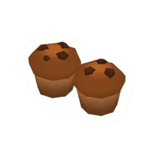 Unturned Two Chocolate Muffins food icon
