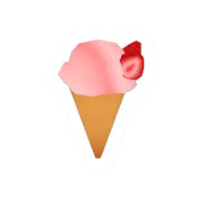 Unturned Strawberry Ice Cream food icon