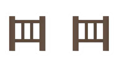 Unturned Pine Fence Gate barricade icon