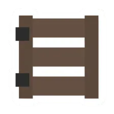 Unturned Pine Fence Door barricade icon
