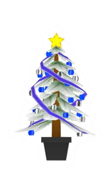 Unturned Christmas Tree (White) barricade icon