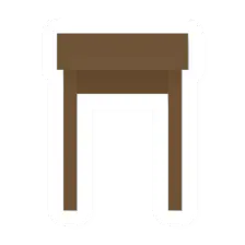Unturned Square Side Table barricade icon