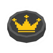 Unturned Checkers Black King Piece barricade icon