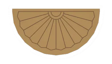 Unturned Straw Doormat (Half-Circle) barricade icon