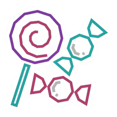 Unturned Halloween Neon (Candy) barricade icon