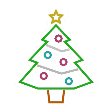 Unturned Christmas Neon (Tree) barricade icon