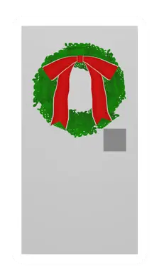 Unturned Birch Door with Wreath barricade icon