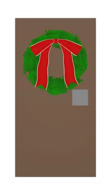 Unturned Maple Door with Wreath (Lockable) barricade icon