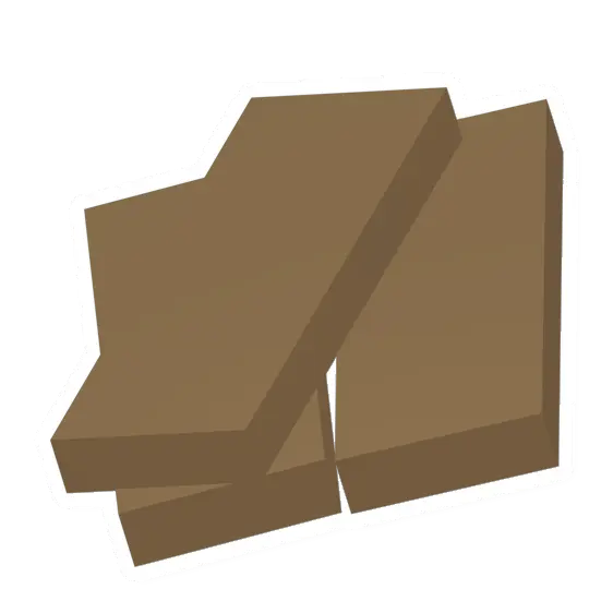 Unturned Pine Plank Stack barricade icon