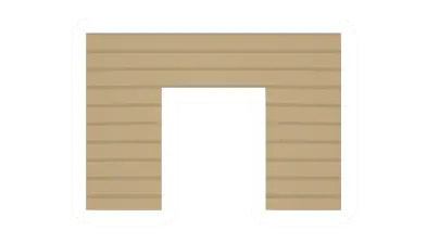 Unturned Eucalyptus Plank Doorway barricade icon