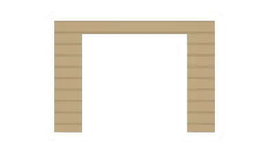 Unturned Eucalyptus Plank Garage Doorway barricade icon