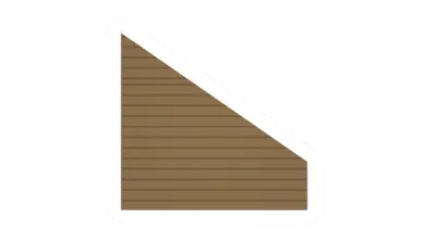 Unturned Pine Plank Ramp Wall barricade icon