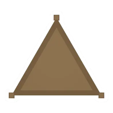 Unturned Triangular Pine Floor barricade icon
